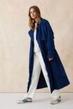 Lightweight Denim Trench Jf, DARK INDIGO - alternate image 6