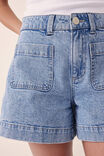 Denim Pocket Short, VINTAGE BLUE - alternate image 6