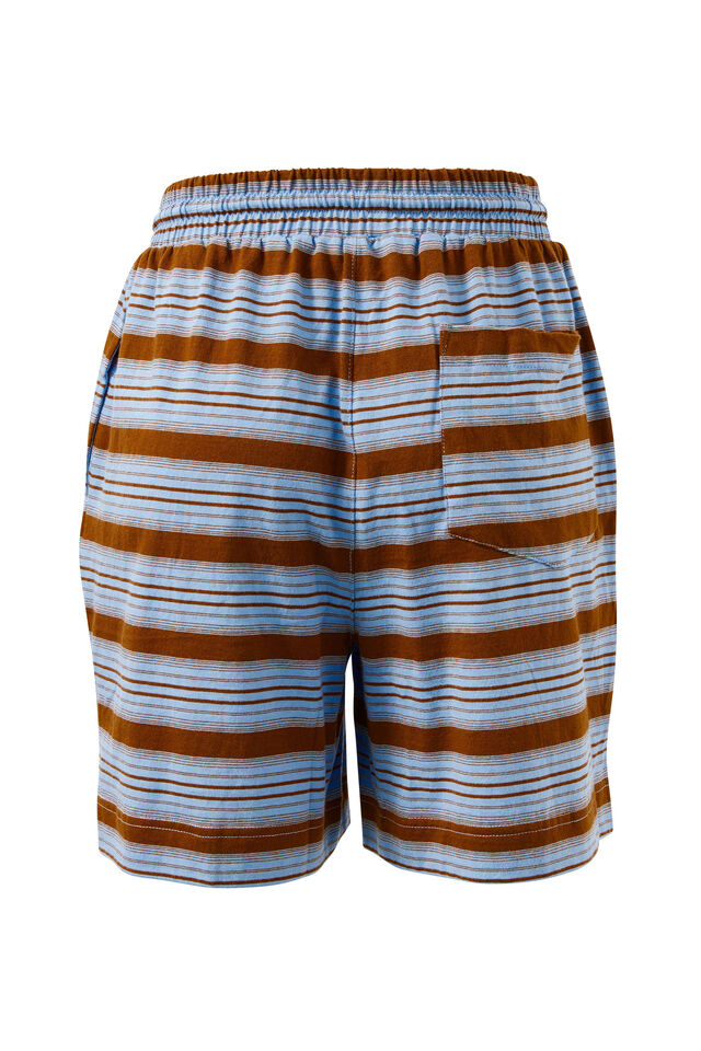 Marlowe Short, SKY BLUE/TOFFEE STRIPE