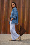 Bobbi Side Pocket Denim Shacket, INDIGO - alternate image 5