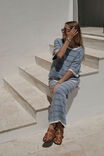 Textured Knit Midi Skirt, SUMMER BLUE STRIPE - alternate image 4