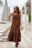 Sunday Maxi Dress, CHOCOLATE - alternate image 1