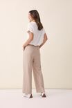 Wide Leg Pleat Pant In Recycled Blend, CAMELETTE - alternate image 3