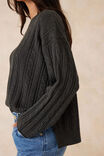 Soft Cable Knit, PEPPERCORN MARLE - alternate image 4