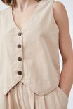 Vest In Cotton Linen Blend, CAMELETTE - alternate image 4