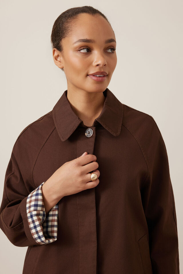 Pia Coat, CHOCOLATE