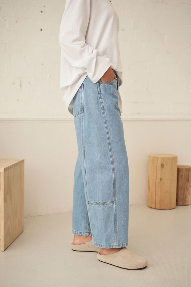 Demi Barrel Jean, VINTAGE BLUE