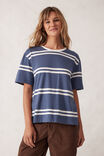 MOONLIGHT/VANILLA HERITAGE STRIPE