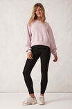 Cropped Slouchy Crew, BLUSH EMBROIDERY LOGO - alternate image 5