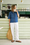 Noa Short Sleeve Shirt, FRESH INDIGO - example image 5