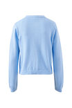 Nelly Long Sleeve Knit Cardi, CHINA BLUE - alternate image 3