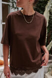 Lacey Tee, CHOCOLATE - example image 4