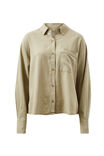 Relaxed Pocket Shirt, OLIVE - alternate image 2