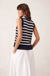 Stripe Knit Tank Jf, NEW NAVY/FRESH ECRU STRIPE - alternate image 3