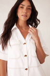Side Pocket Boxy Dress, FRESH ECRU - alternate image 5