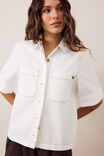 Noa Short Sleeve Shirt, FRESH ECRU - example image 4