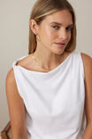 Tahlia Twist Strap Tank, WHITE - alternate image 5
