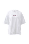 Tully Boyfriend Tee, WHITE/CERES SCRIPT POMEGRANATE EMBROIDERY - alternate image 2