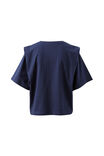Rainey Pleat Sleeve Tee, TRUE NAVY - alternate image 3