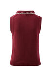 Cora Collared Button Knit, POMEGRANATE - alternate image 3