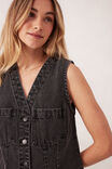 Seamed Mini Shift Dress, VINTAGE BLACK - alternate image 5