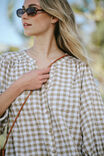 Crinkle Mini Dress, FIG GREEN WHITE GINGHAM - alternate image 4