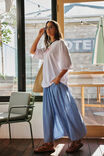 Florence Maxi Skirt, COBALT GINGHAM - alternate image 1