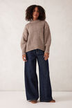 Lofty Knit Crew, TAUPE FLECK - alternate image 5