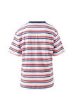Stevie Slouchy Tee, WASHED CORAL/NEW NAVY STRIPE - alternate image 3