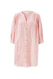 Crinkle Mini Dress, WHISPER PINK WASHED RED STRIPE - alternate image 2