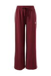 Gigi Wide Leg Terry Trackpant, BURGUNDY SIDE STRIPE - alternate image 2
