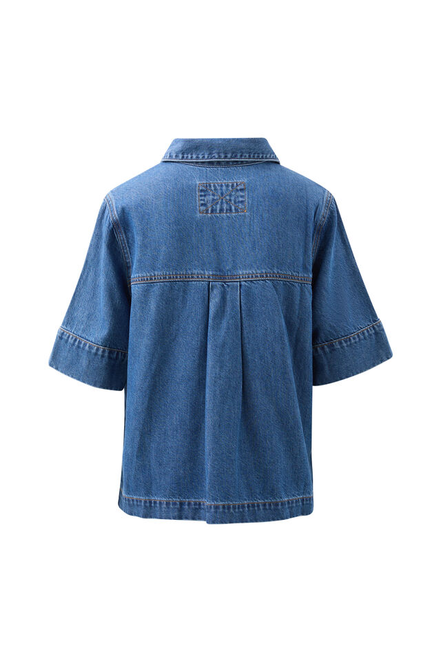 Noa Short Sleeve Shirt, FRESH INDIGO