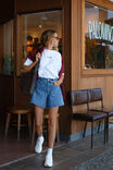 Esther Denim Patch Pocket Short, FRESH INDIGO - alternate image 1