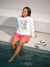 Cropped Slouchy Crew, HOTEL CERES PRINT - alternate image 1