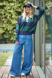 Drew Soft Wide Jean, MID INDIGO - alternate image 1