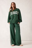 PINE GREEN SIDE STRIPE