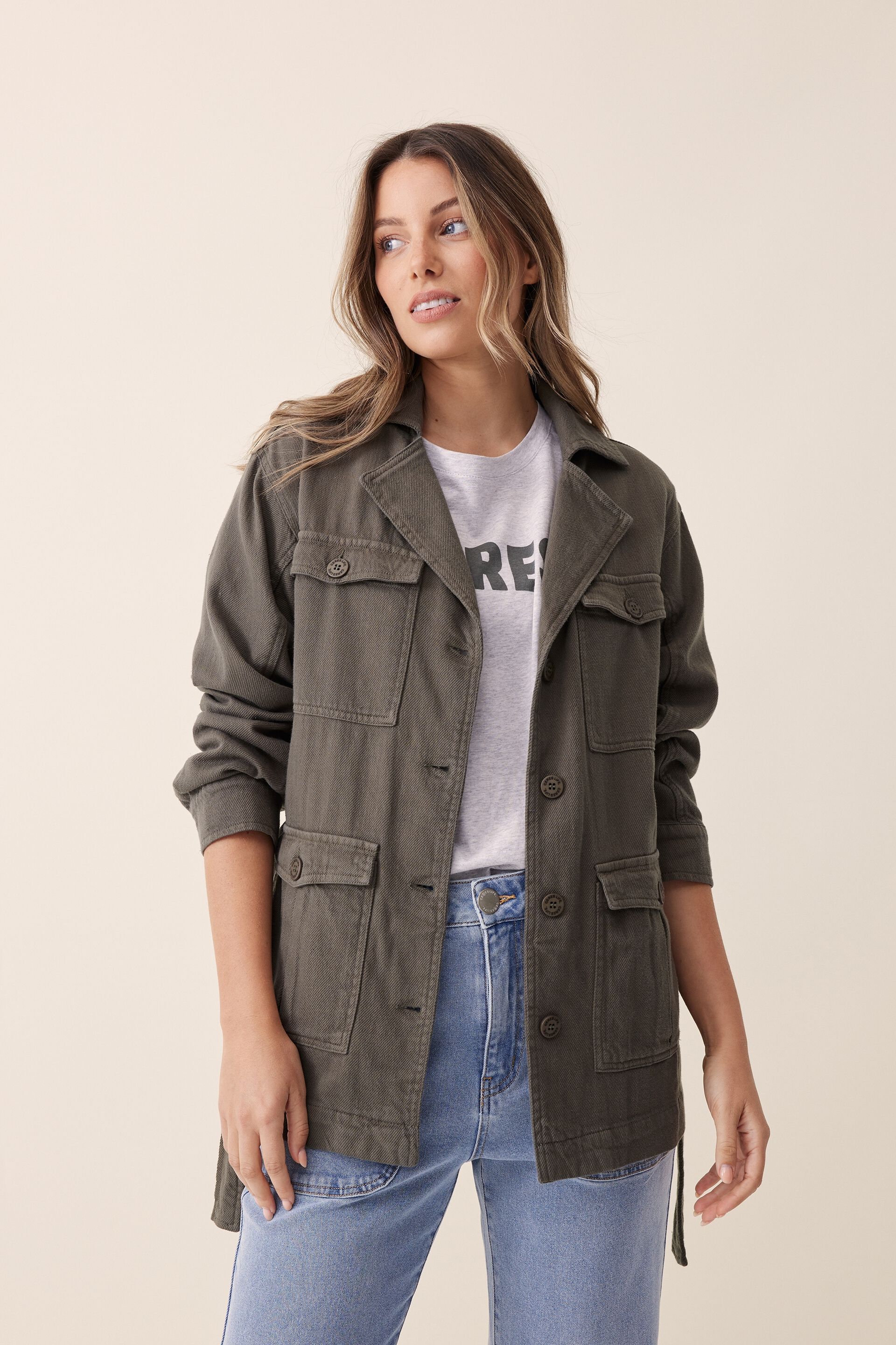 Green womens hotsell utility jacket