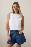 Tahlia Twist Strap Tank, WHITE - alternate image 5