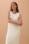 Olive Knit Midi Dress, FRESH VANILLA - alternate image 4