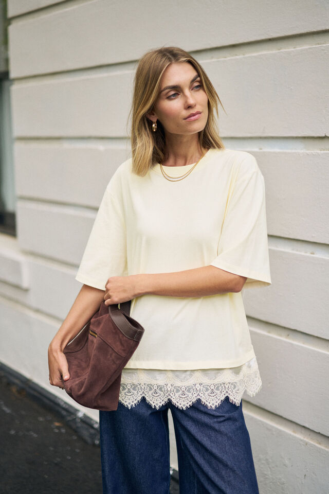 Lacey Tee, MARSHMALLOW