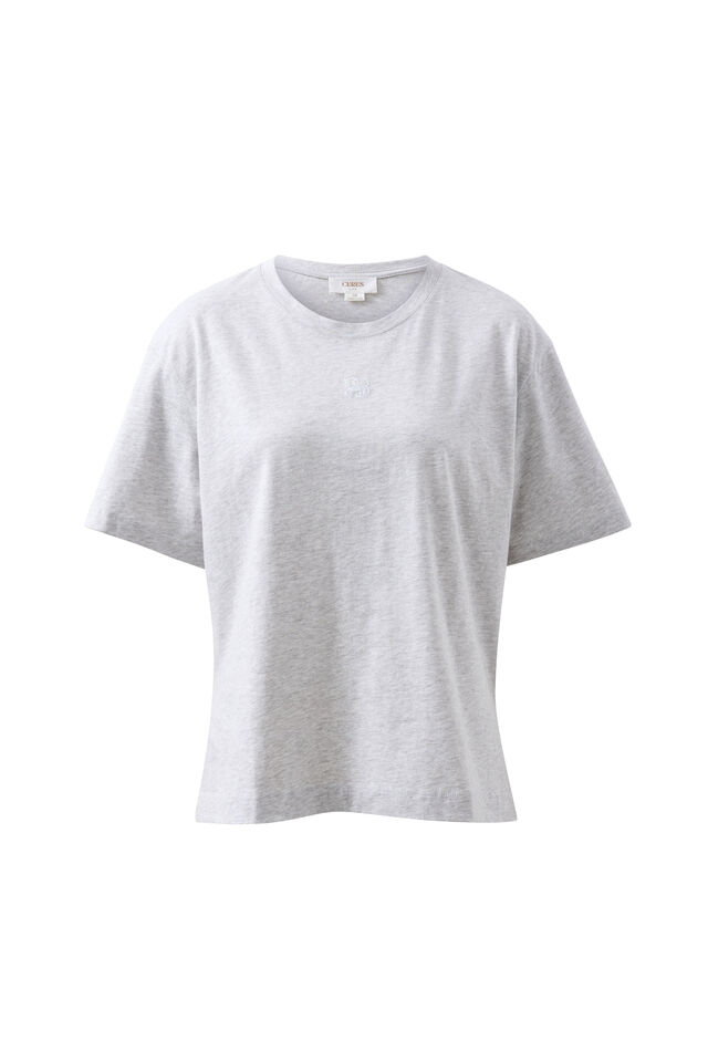 Stevie Slouchy Tee, CLOUD MARLE MONOGRAM