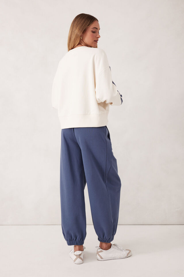 Barrel Leg Trackpant, MOONLIGHT