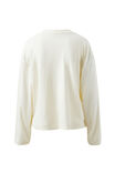Beau Long Sleeve Slouchy Tee, SHELL/LA MER - alternate image 3