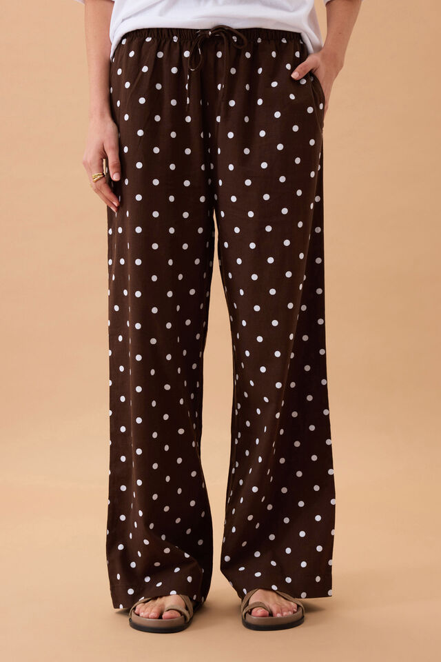 Resort Pant, CHOC POLKA DOT