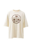 Liv Oversized Tee, SHELL/ISLAND PALMS - alternate image 2