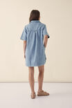 Boxy Shirt Dress, VINTAGE BLUE DENIM - alternate image 6