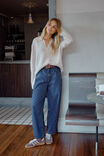 Leah Tapered Barrel Jean, FRESH INDIGO - alternate image 4