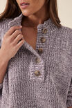 Fisherman Rib Pullover In Organic Cotton, MILK CHOCOLATE TWIST - alternate image 4