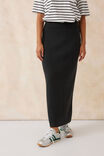 Soft Knit Maxi Skirt, BLACK - alternate image 4