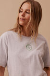 Stevie Slouchy Tee, CLOUD MARLE/CL CREST PRINT - alternate image 5
